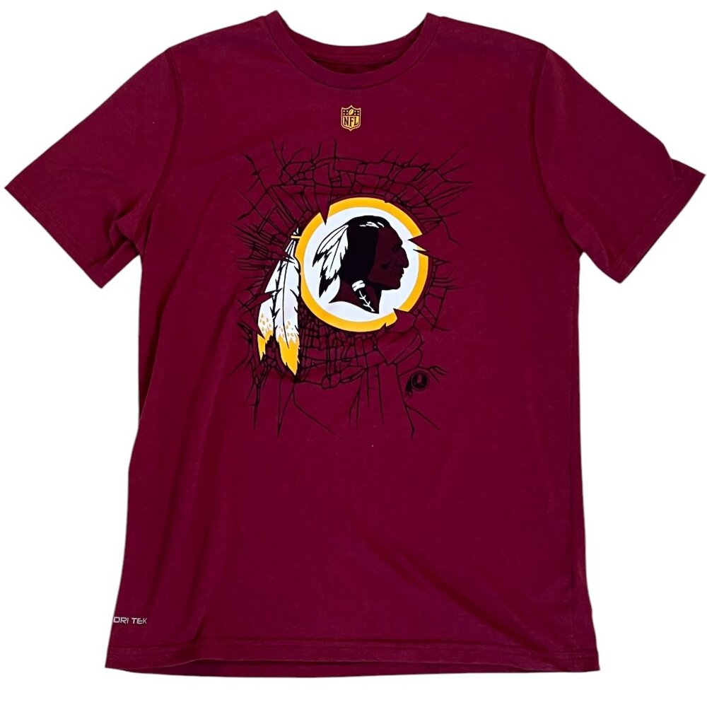 NFL Washington Redskins T Shirt Youth Size L 14/16 Dri-Fit Short Sleeve Football